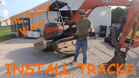 installing track on mini excavator|mini excavator track came off.